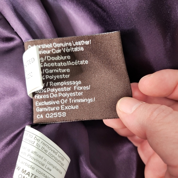 Women's Black Danier Leather Jacket. Size XXL. - Picture 14 of 15